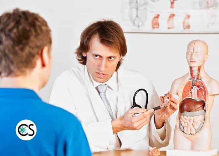 doctor discussing medical issues with a patient